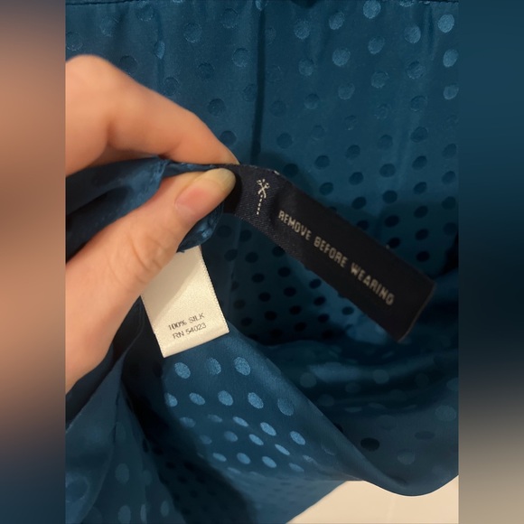 Banana Republic Blue Wrap A-Line Dress - Picture 7 of 7